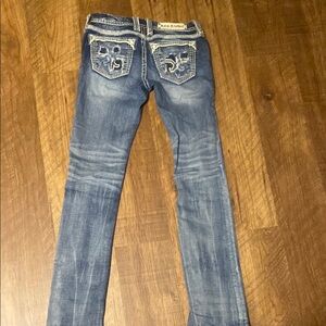 Rock & Revival Distressed Blue Jeans